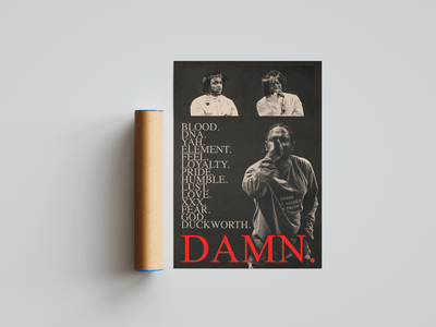 Kendrick Lamar 'Damn' Visions Poster - Posters, Prints & Wall Art | HYPE Posters