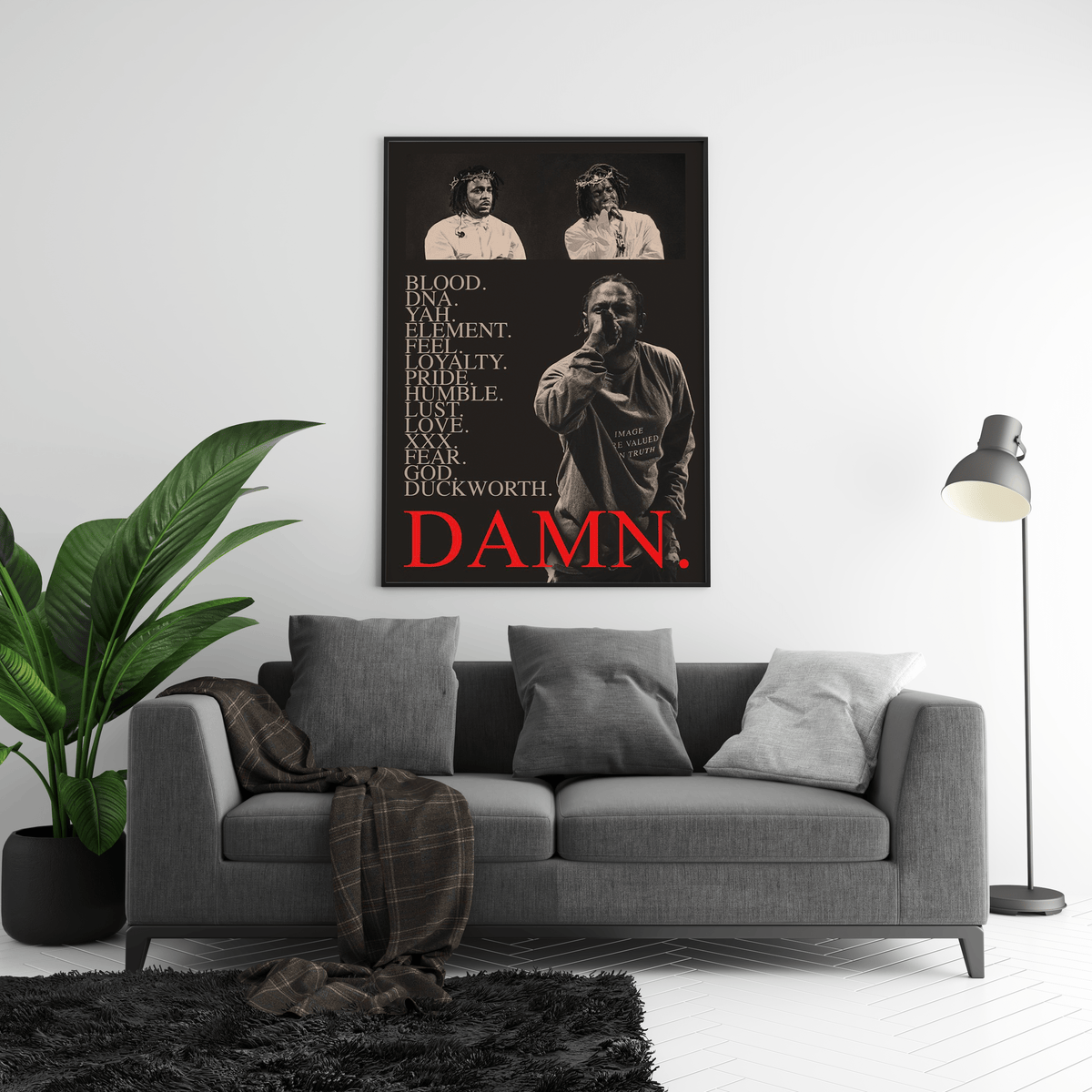 Kendrick Lamar 'Damn' Visions Poster - Posters, Prints & Wall Art | HYPE Posters