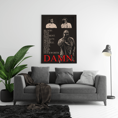 Kendrick Lamar 'Damn' Visions Poster - Posters, Prints & Wall Art | HYPE Posters