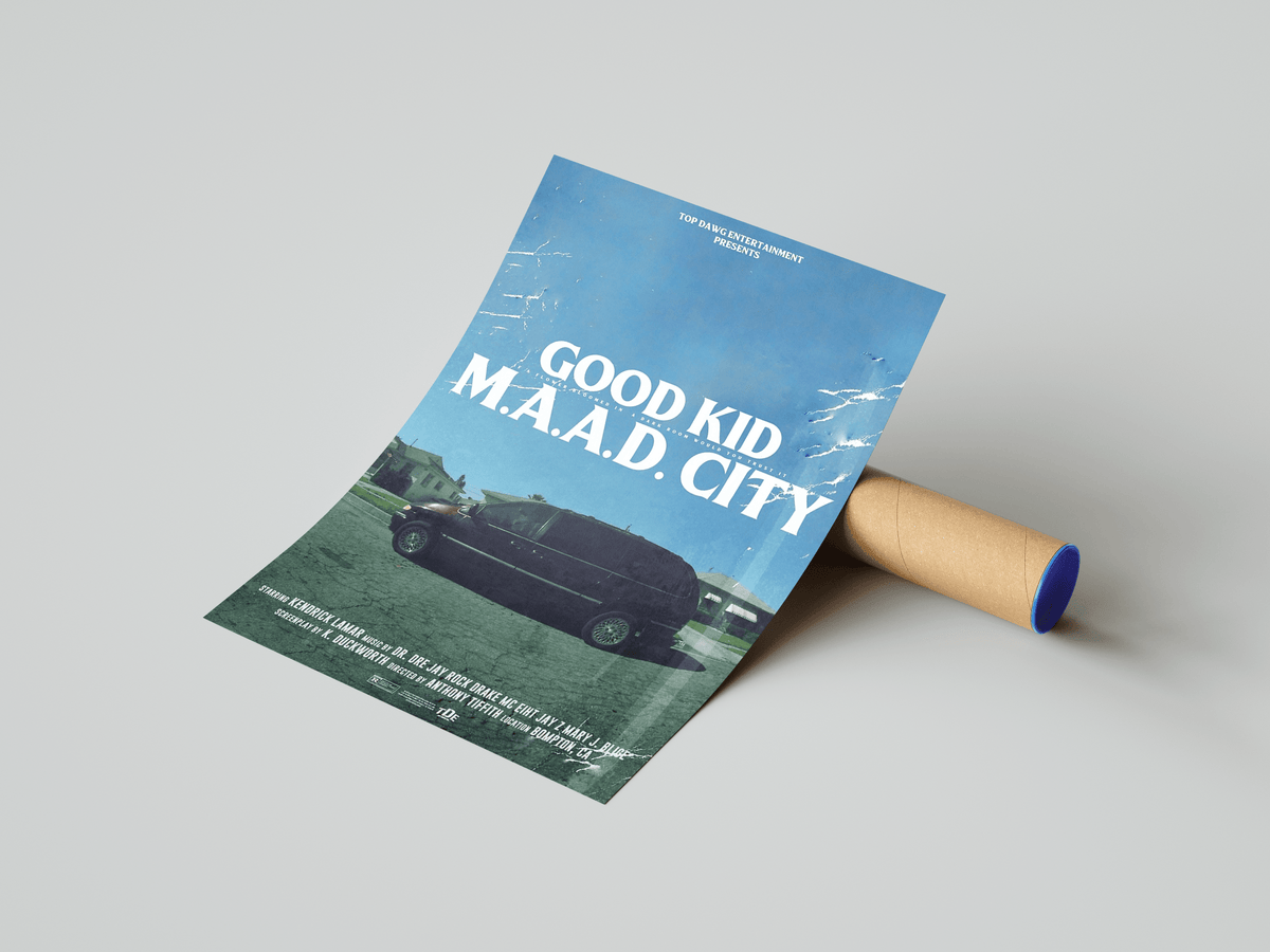 Kendrick Lamar 'Good Kid MAAD City' Poster - Posters, Prints & Wall Art | HYPE Posters