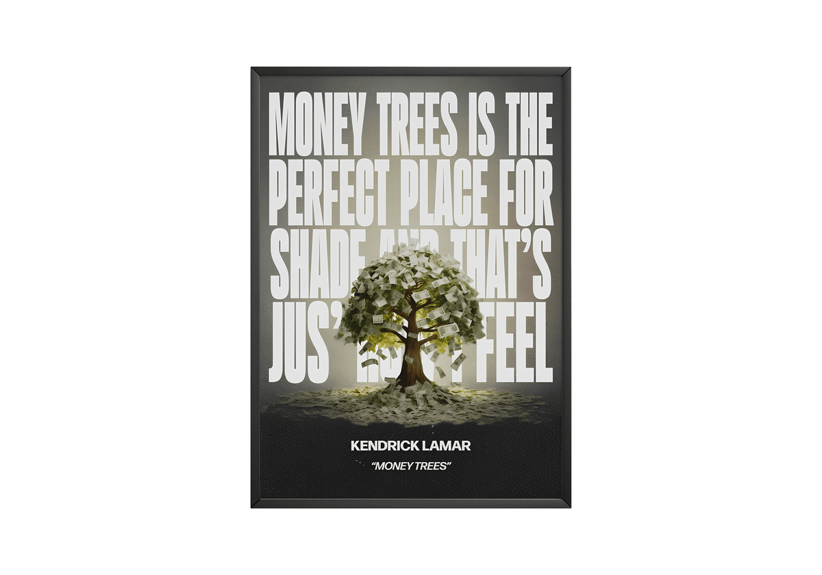 Kendrick Lamar 'Money Trees' V2 Poster - Posters, Prints & Wall Art | HYPE Posters