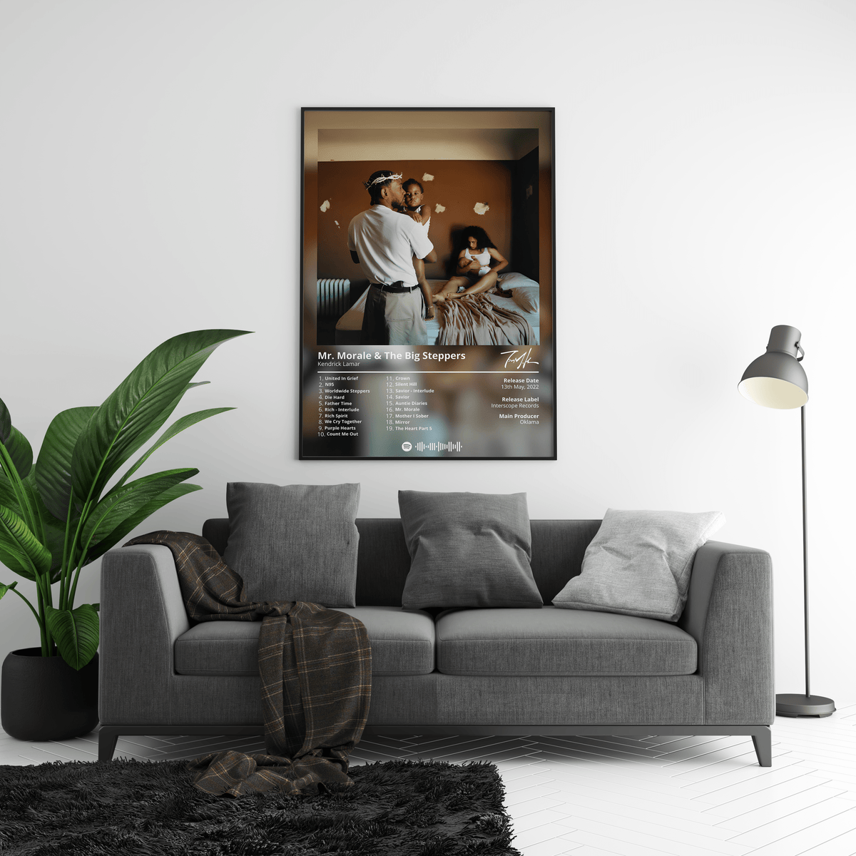 Kendrick Lamar - "Mr. Morale & The Big Steppers" Album Poster - Posters, Prints & Wall Art | HYPE Posters