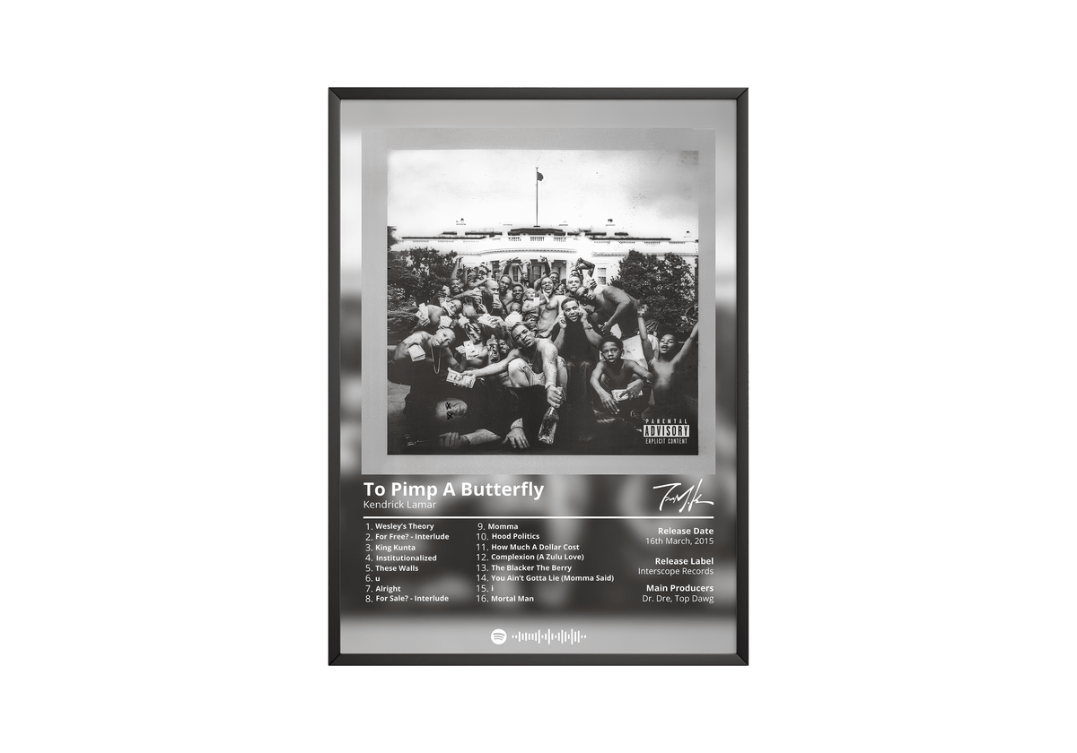 Kendrick Lamar - "To Pimp A Butterfly" Album Poster - Posters, Prints & Wall Art | HYPE Posters