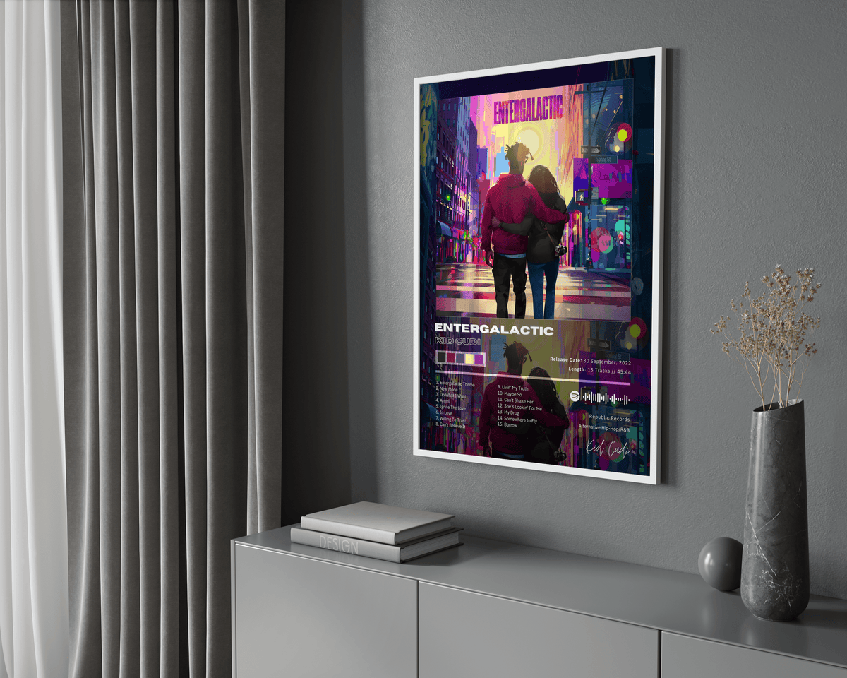 Kid Cudi 'Entergalactic' Album Poster - Posters, Prints & Wall Art | HYPE Posters