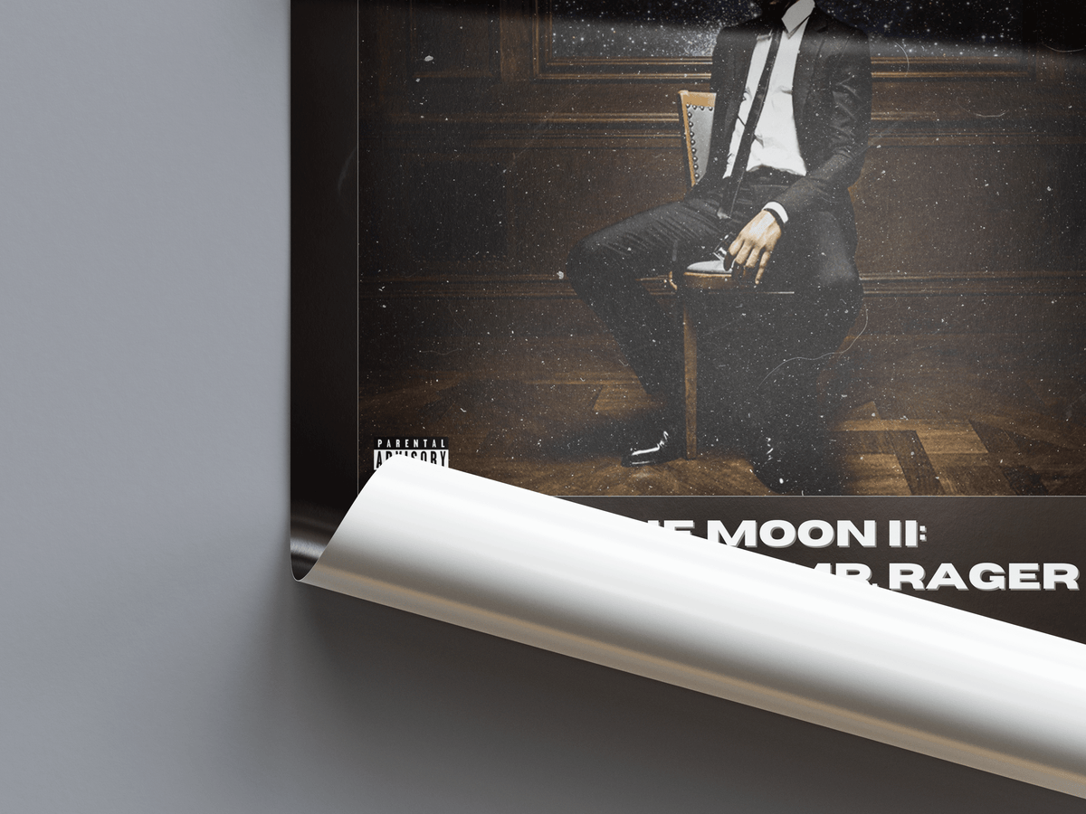 Kid Cudi 'Man On The Moon II: The Legend of Mr. Rager' Album Poster - Posters, Prints & Wall Art | HYPE Posters