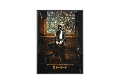 Kid Cudi 'Man On The Moon II: The Legend Of Mr. Rager' Spotify Poster - Posters, Prints & Wall Art | HYPE Posters
