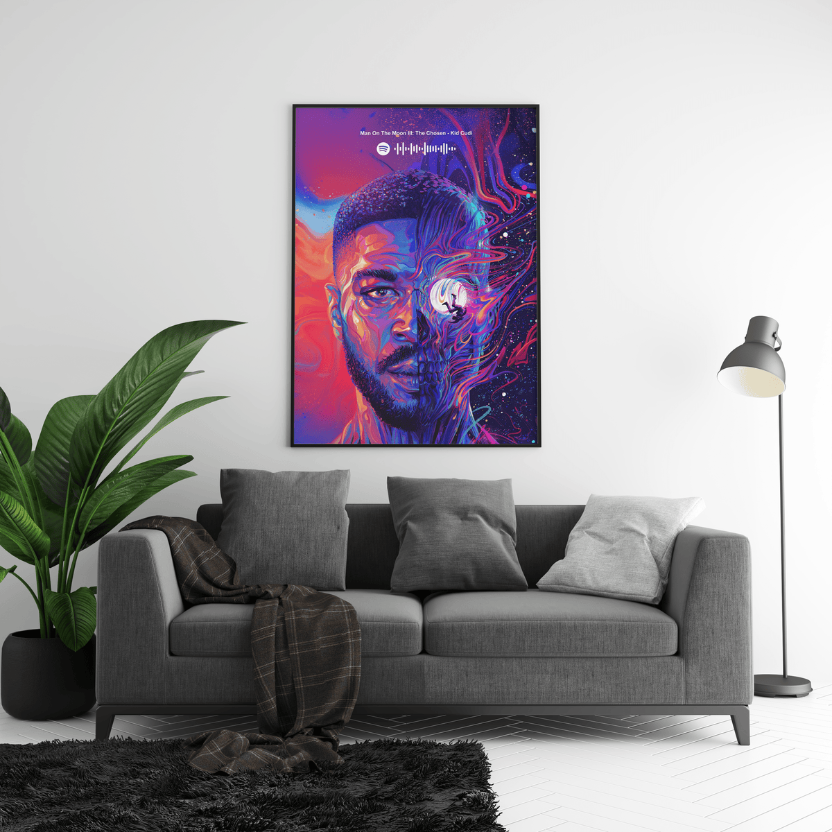 Kid Cudi 'Man On The Moon III' Spotify Poster - Posters, Prints & Wall Art | HYPE Posters