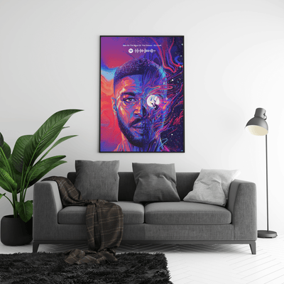 Kid Cudi 'Man On The Moon III' Spotify Poster - Posters, Prints & Wall Art | HYPE Posters