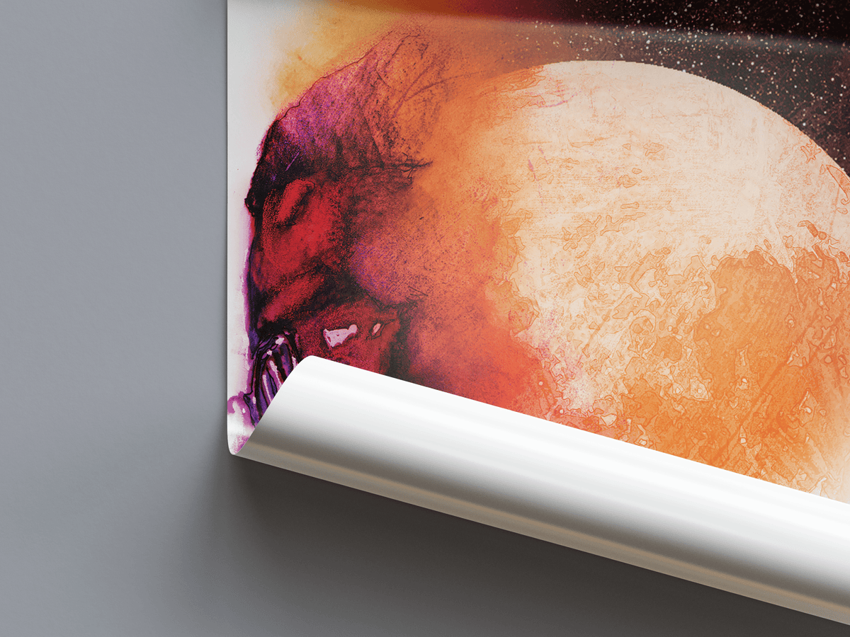 Kid Cudi 'Man On The Moon: The End Of Day' Spotify Poster - Posters, Prints & Wall Art | HYPE Posters