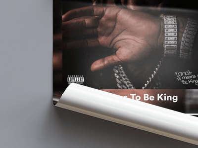 King Von 'What It Means To Be King' Album Poster - Posters, Prints & Wall Art | HYPE Posters