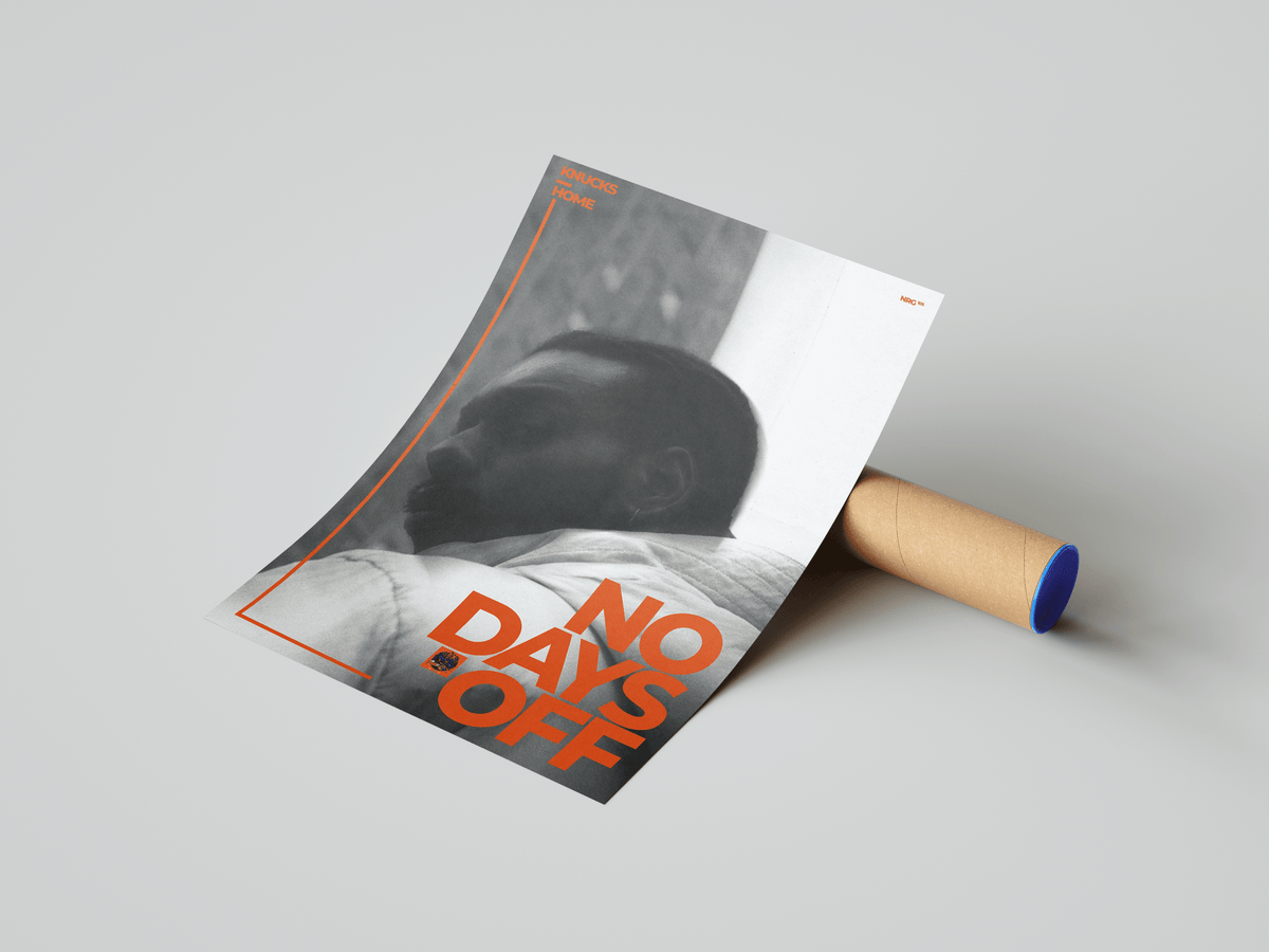 Knucks - No Days Off Poster - Posters, Prints & Wall Art | HYPE Posters