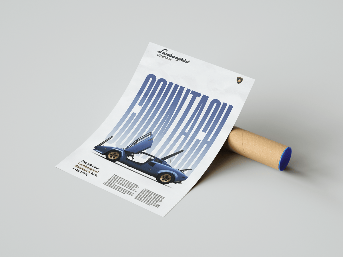 Lamborghini Countach Classic Series Poster - Posters, Prints & Wall Art | HYPE Posters