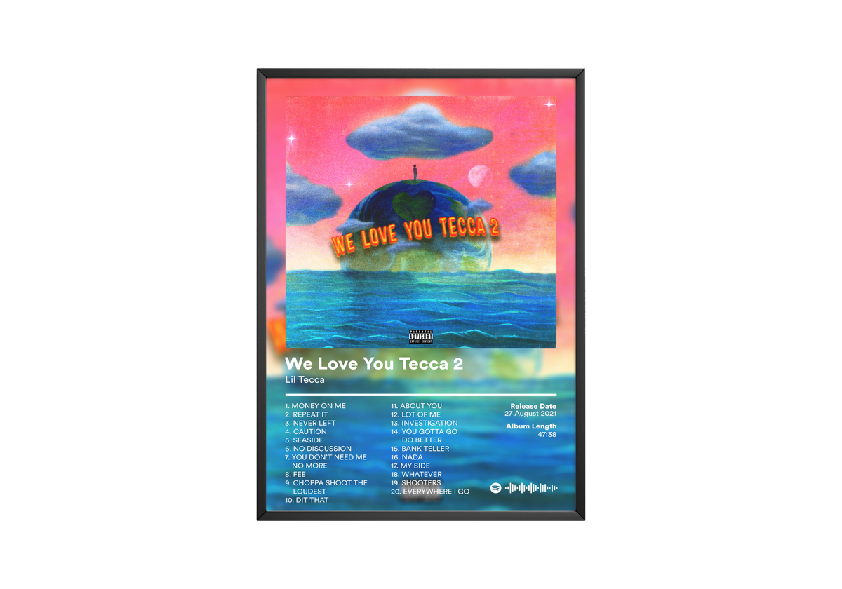 Lil Tecca 'We Love You Tecca 2' Album Poster - Posters, Prints & Wall Art | HYPE Posters