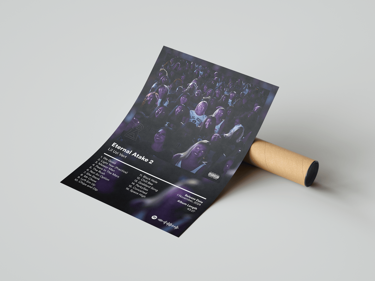 Lil Uzi Vert 'Eternal Atake 2' Album Poster - Posters, Prints & Wall Art | HYPE Posters