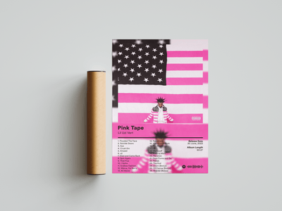 Lil Uzi Vert 'Pink Tape' Album Poster - Posters, Prints & Wall Art | HYPE Posters