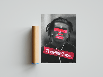 Lil Uzi Vert 'Red Pink Tapes' Poster - Posters, Prints & Wall Art | HYPE Posters
