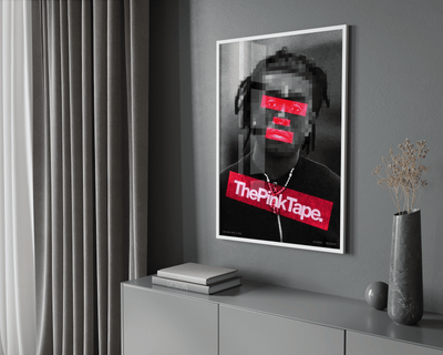 Lil Uzi Vert 'Red Pink Tapes' Poster - Posters, Prints & Wall Art | HYPE Posters