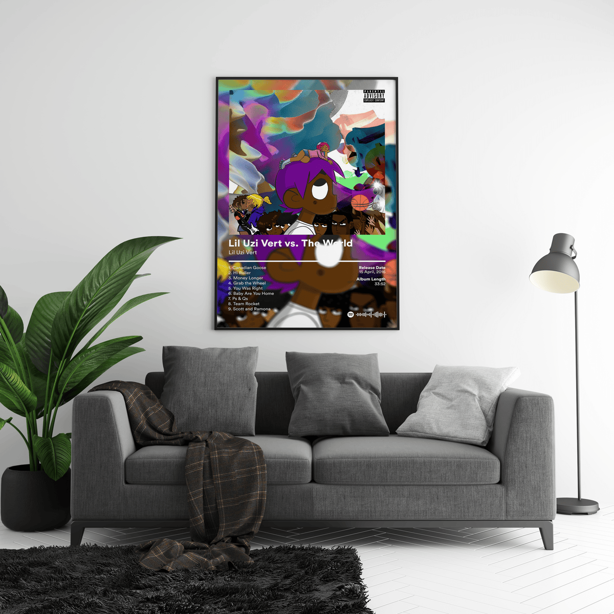 Lil Uzi Vert 'Vs. The World' Album Poster - Posters, Prints & Wall Art | HYPE Posters