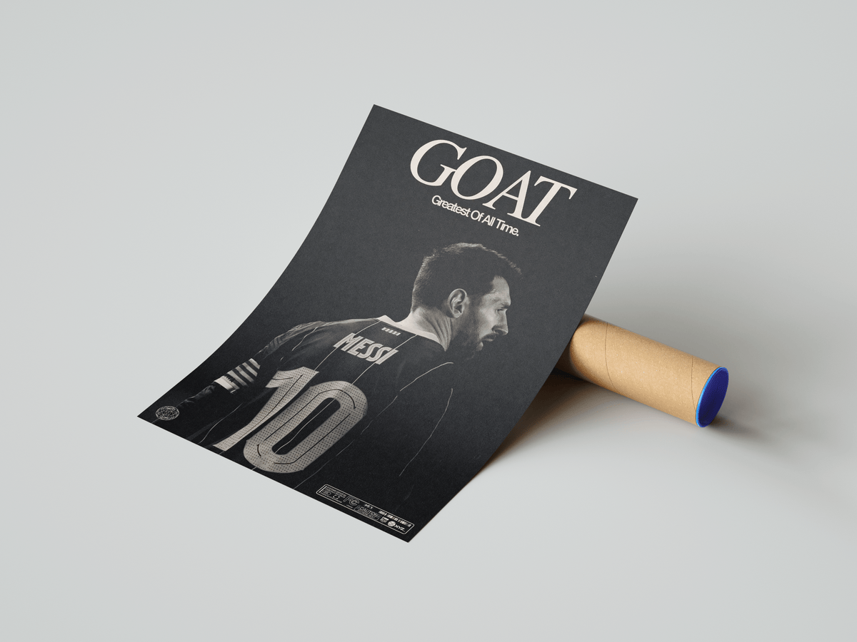 Lionel Messi 'GOAT' Poster - Posters, Prints & Wall Art | HYPE Posters