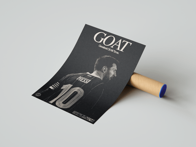Lionel Messi 'GOAT' Poster - Posters, Prints & Wall Art | HYPE Posters