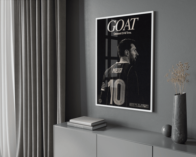 Lionel Messi 'GOAT' Poster - Posters, Prints & Wall Art | HYPE Posters