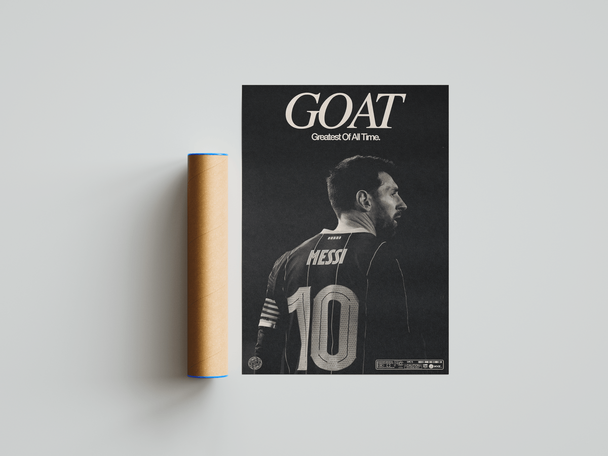 Lionel Messi 'GOAT' Poster - Posters, Prints & Wall Art | HYPE Posters