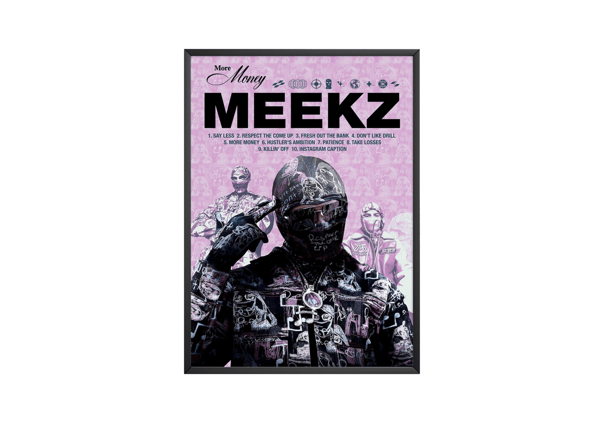 Meekz 'More Money' Poster - Posters, Prints & Wall Art | HYPE Posters