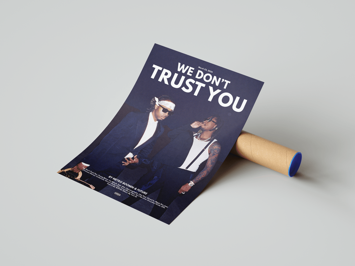 Metro Boomin 'We Don't Trust You' Poster - Posters, Prints & Wall Art | HYPE Posters