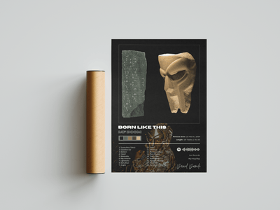 MF DOOM 'BORN LIKE THIS' Album Poster - Posters, Prints & Wall Art | HYPE Posters