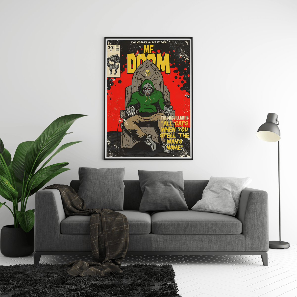 MF Doom 'Comic' Poster - Posters, Prints & Wall Art | HYPE Posters