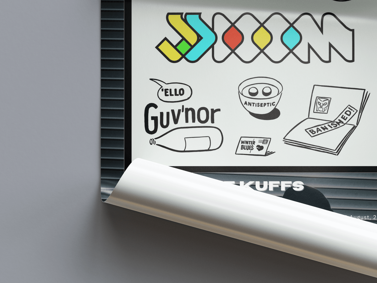 MF DOOM 'Key To The Cuffs' Album Poster - Posters, Prints & Wall Art | HYPE Posters