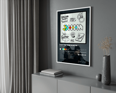 MF DOOM 'Key To The Cuffs' Album Poster - Posters, Prints & Wall Art | HYPE Posters