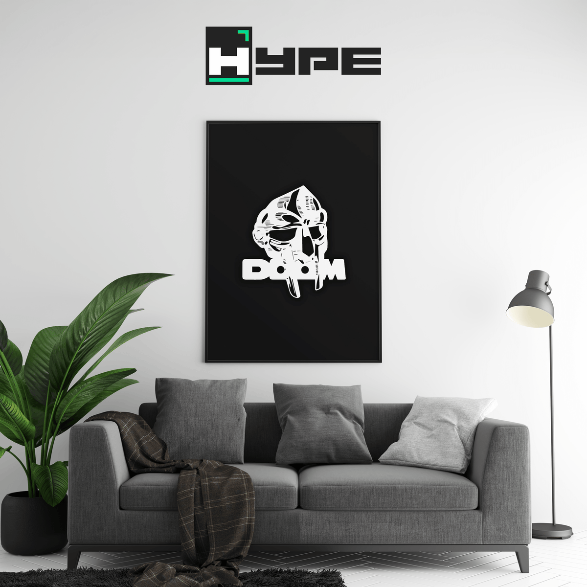 MF Doom Mask Poster - Posters, Prints & Wall Art | HYPE Posters