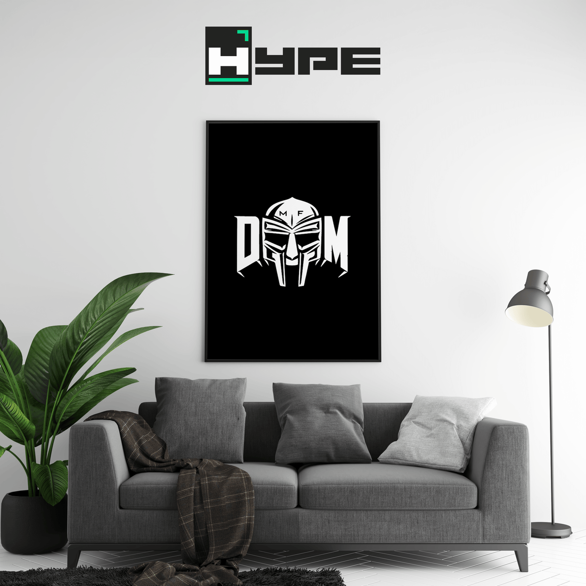MF Doom Mask V2 Poster - Posters, Prints & Wall Art | HYPE Posters