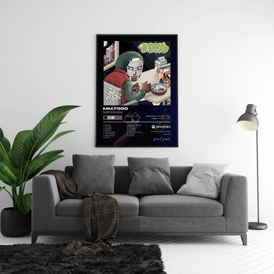 MF DOOM 'Mm..Food' Album Poster - Posters, Prints & Wall Art | HYPE Posters