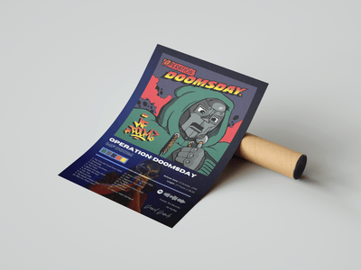MF DOOM 'Operation: Doomsday' Album Poster - Posters, Prints & Wall Art | HYPE Posters