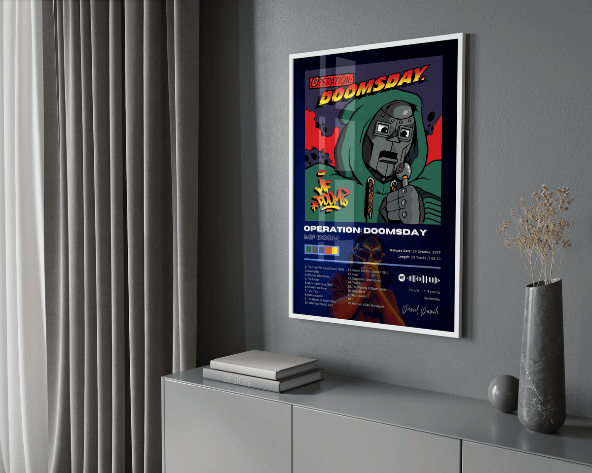 MF DOOM 'Operation: Doomsday' Album Poster - Posters, Prints & Wall Art | HYPE Posters