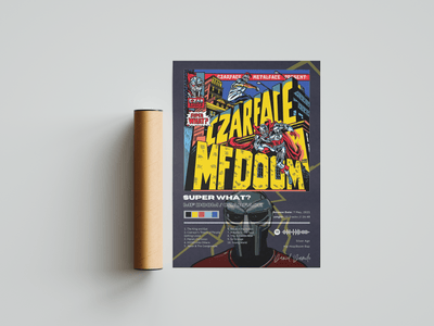 MF DOOM 'Super What?' Album Poster - Posters, Prints & Wall Art | HYPE Posters