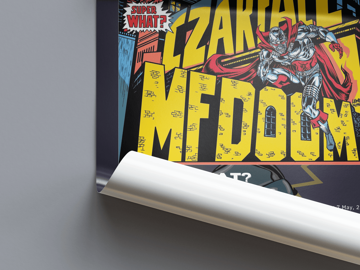 MF DOOM 'Super What?' Album Poster - Posters, Prints & Wall Art | HYPE Posters