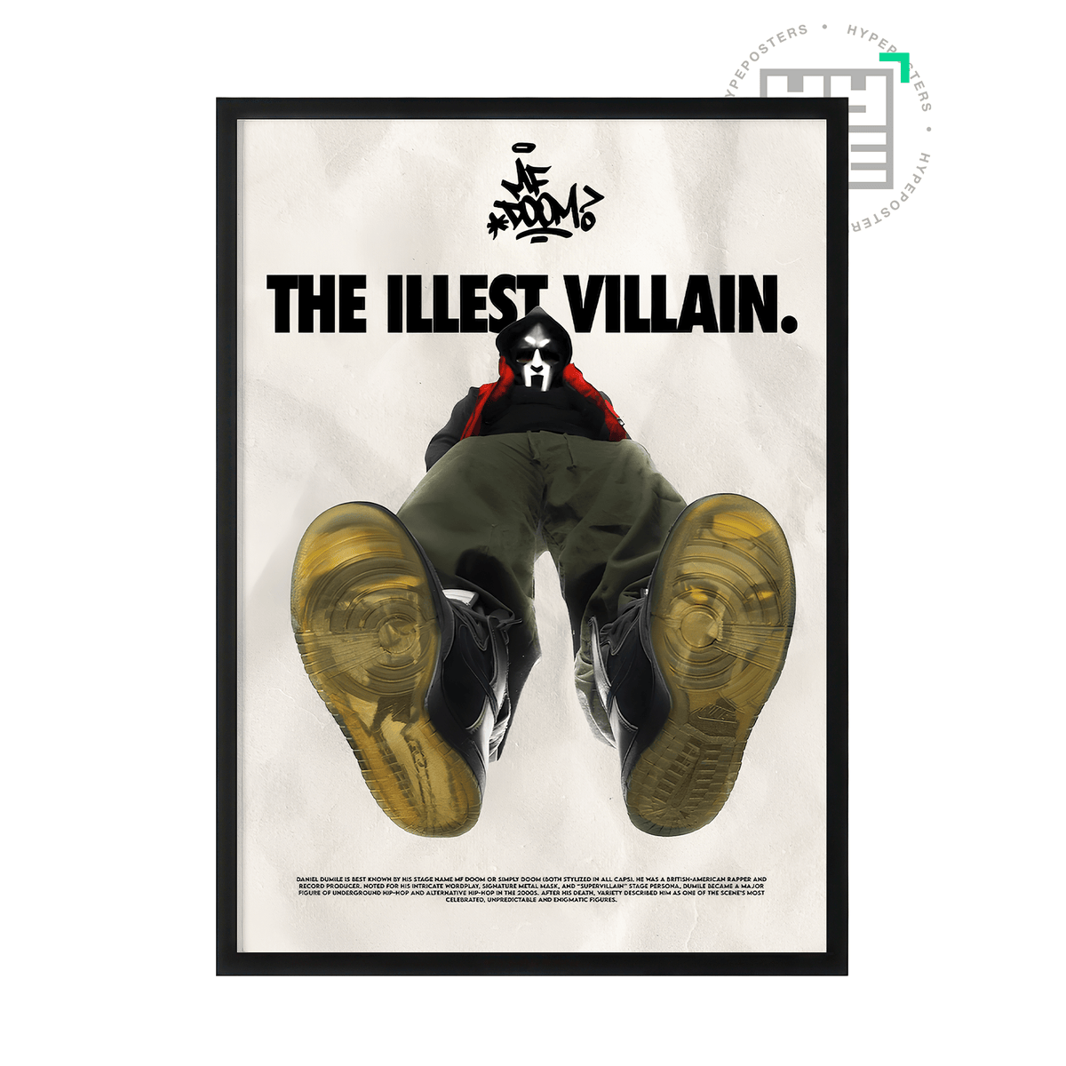 MF Doom 'The Illest Villain' Poster - Posters, Prints & Wall Art | HYPE Posters