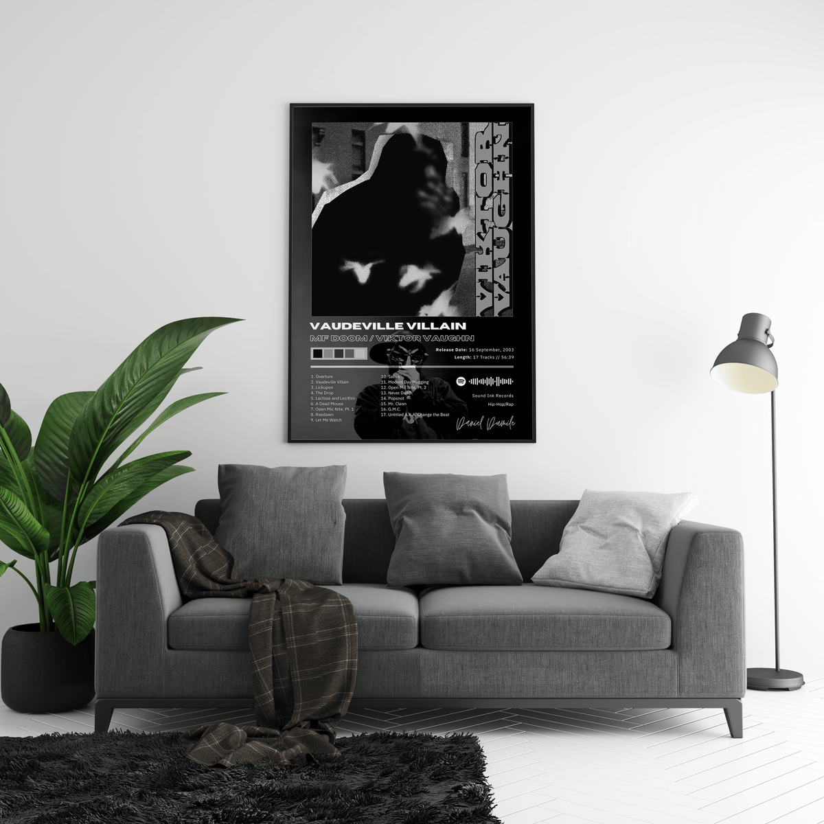 MF DOOM 'Vaudeville Villain' Album Poster - Posters, Prints & Wall Art | HYPE Posters
