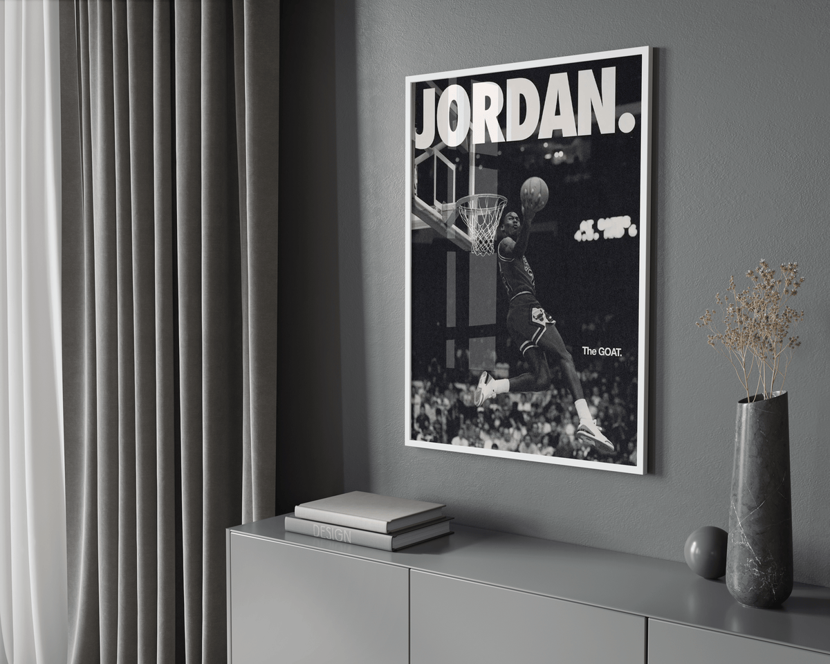 Michael Jordan 'The Goat' Poster - Posters, Prints & Wall Art | HYPE Posters