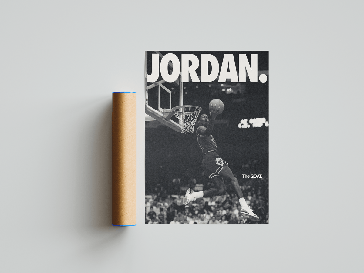 Michael Jordan 'The Goat' Poster - Posters, Prints & Wall Art | HYPE Posters