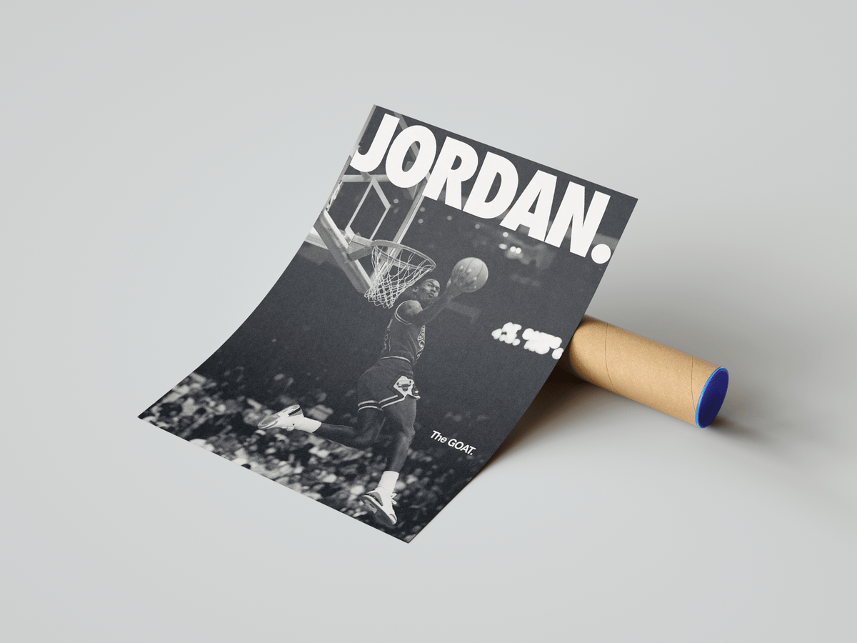 Michael Jordan 'The Goat' Poster - Posters, Prints & Wall Art | HYPE Posters