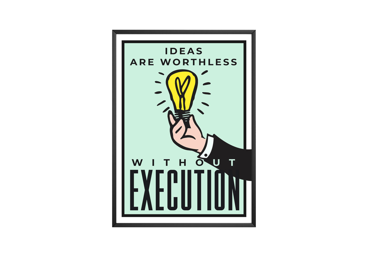 Monopoly 'Ideas Execution' Poster - Posters, Prints & Wall Art | HYPE Posters