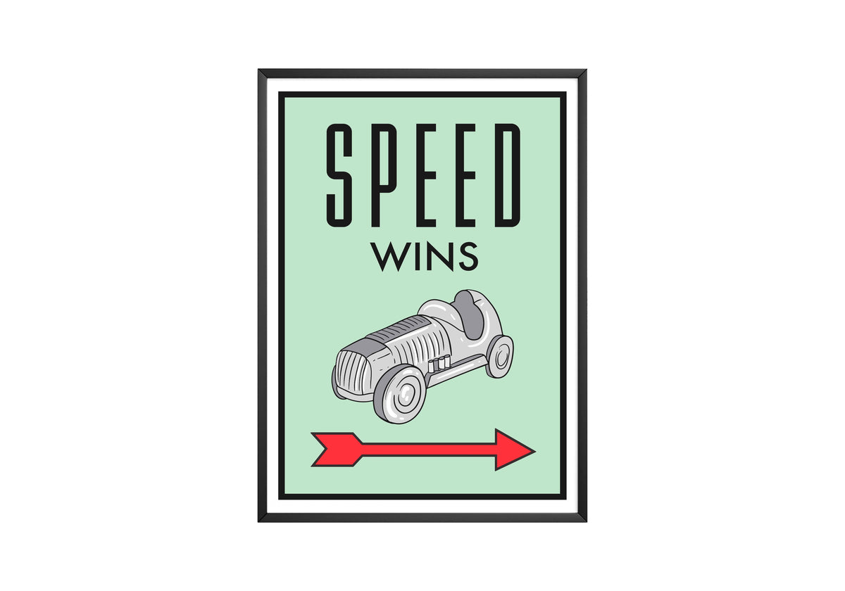 Monopoly - Speed Wins - Posters, Prints & Wall Art | HYPE Posters
