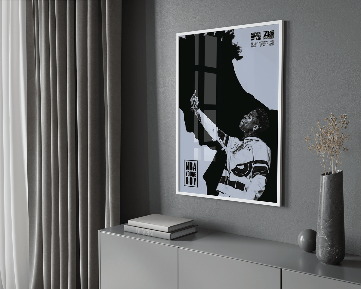 NBA Young Boy 'Silhouette' Poster - Posters, Prints & Wall Art | HYPE Posters