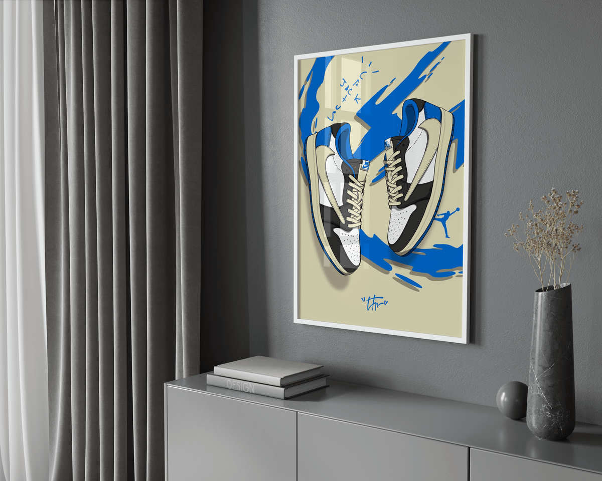 Nike Blue Cactus Jack Poster - Posters, Prints & Wall Art | HYPE Posters