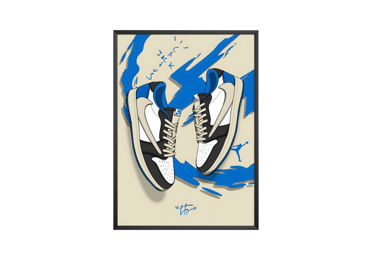 Nike Blue Cactus Jack Poster - Posters, Prints & Wall Art | HYPE Posters
