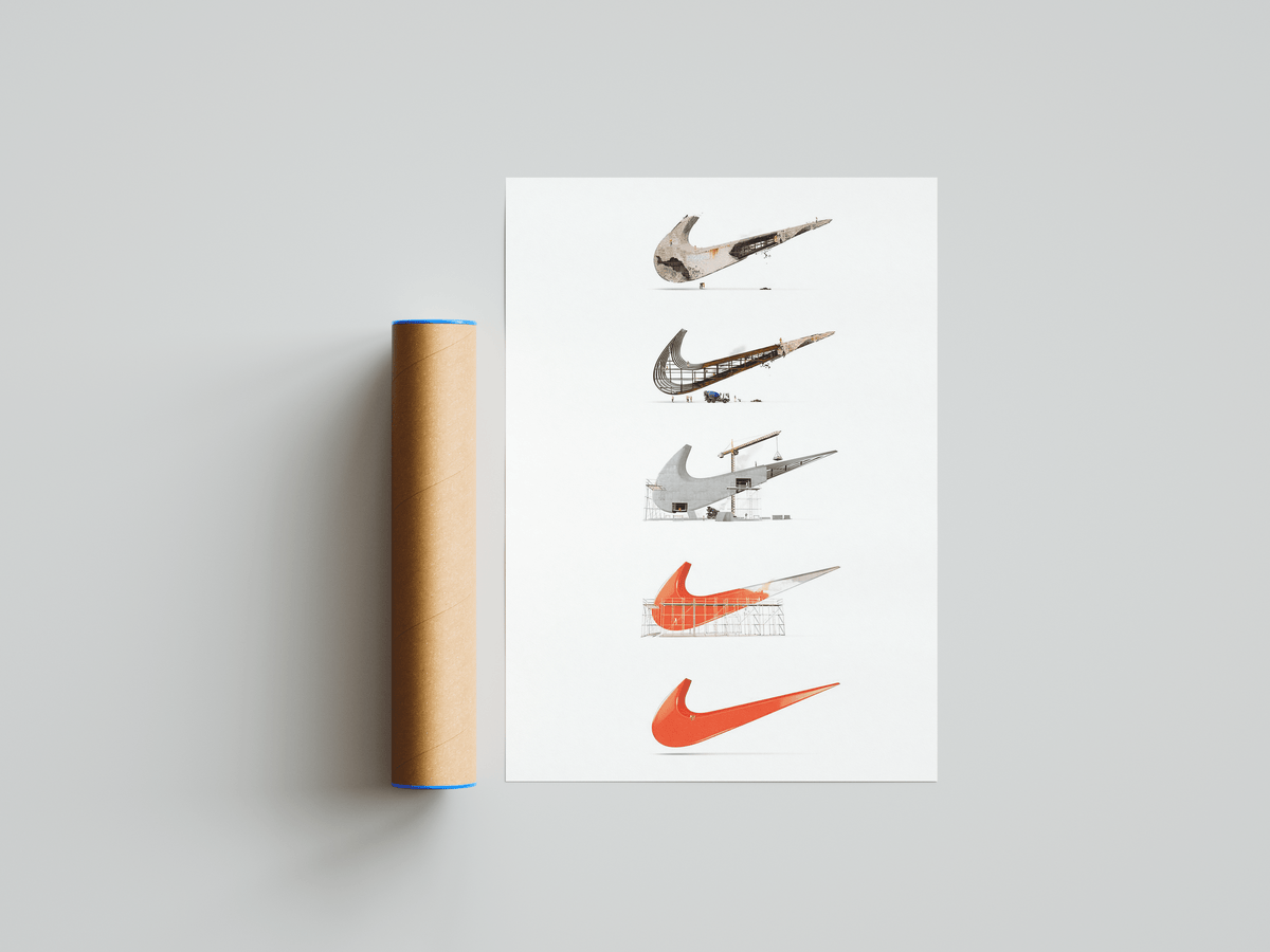 Nike Construction Poster - Posters, Prints & Wall Art | HYPE Posters